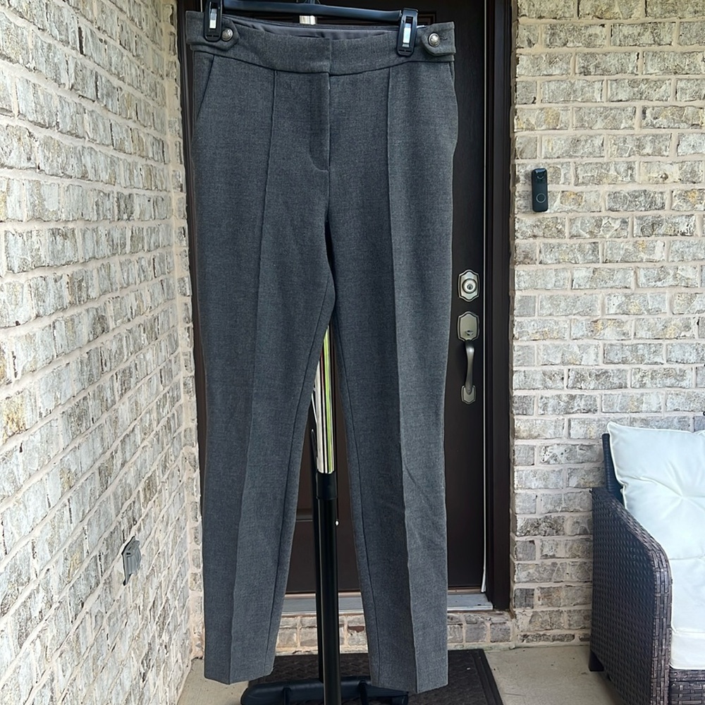 Express Dress Pants Women's Size 6 Gray Career Wear Ankle Slacks Stretch